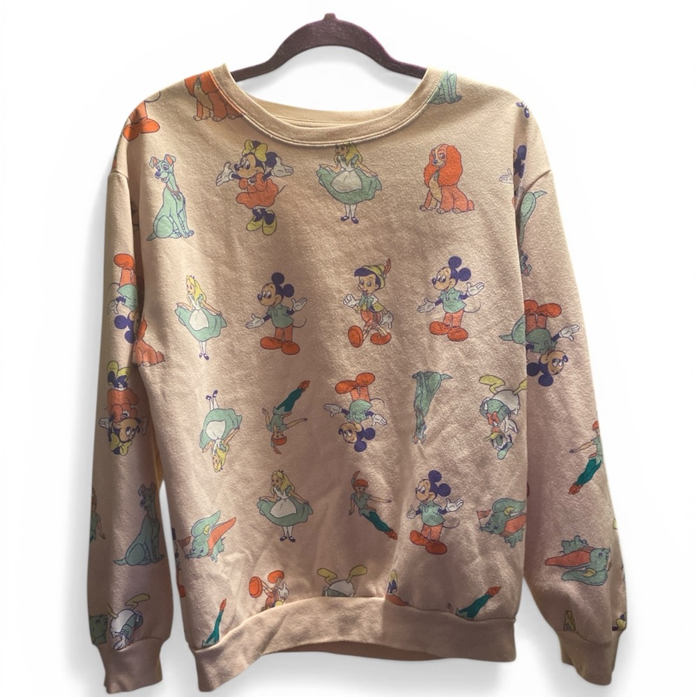 Disney 100 All-Over Print Girl’s Sweatshirt